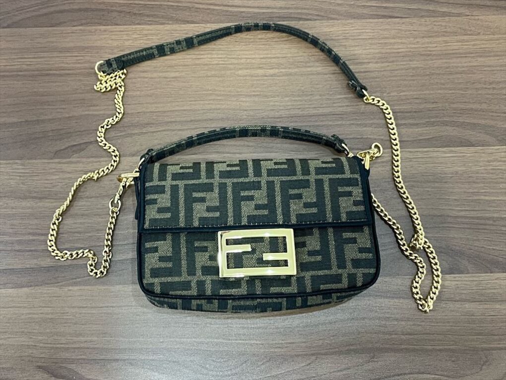 美品＊FENDIフェンディズッカ柄ミニボストンバッグ＊ハンドバッグ  